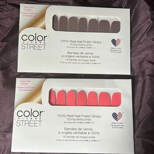 2 Color Street Nail Polish Strips